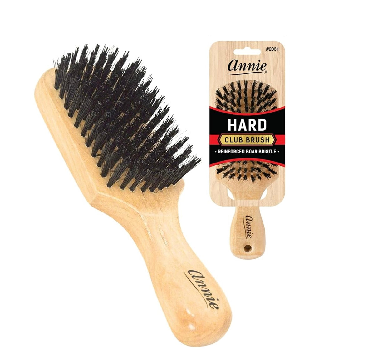 Annie HARD CLUB BRUSH
• REINFORCED BOAR BRISTLE