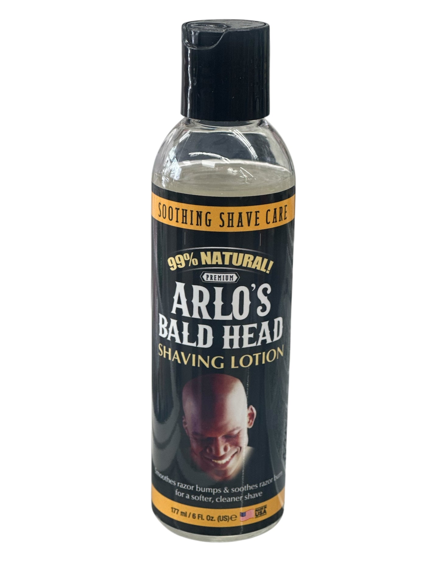 SOOTHING SHAVE CARE 99% NATURAL PREMIUM ARLO'S BALD HEAD SHAVING LOTION.6oz
