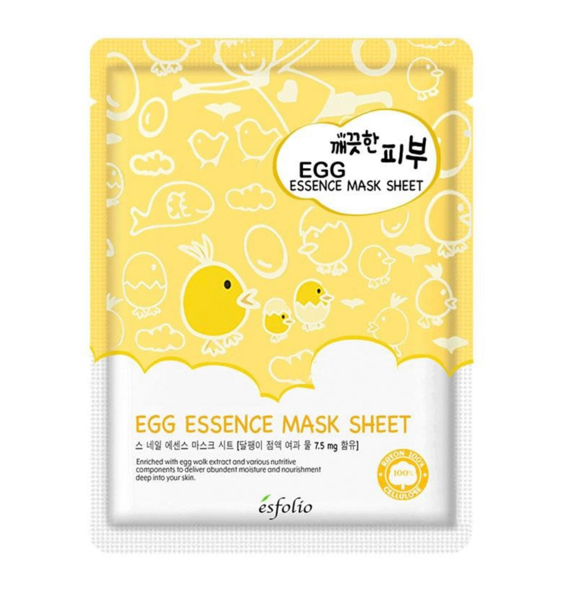 EGG
깨끗한 피/부
ESSENCE MASK SHEET
EGG ESSENCE MASK SHEET