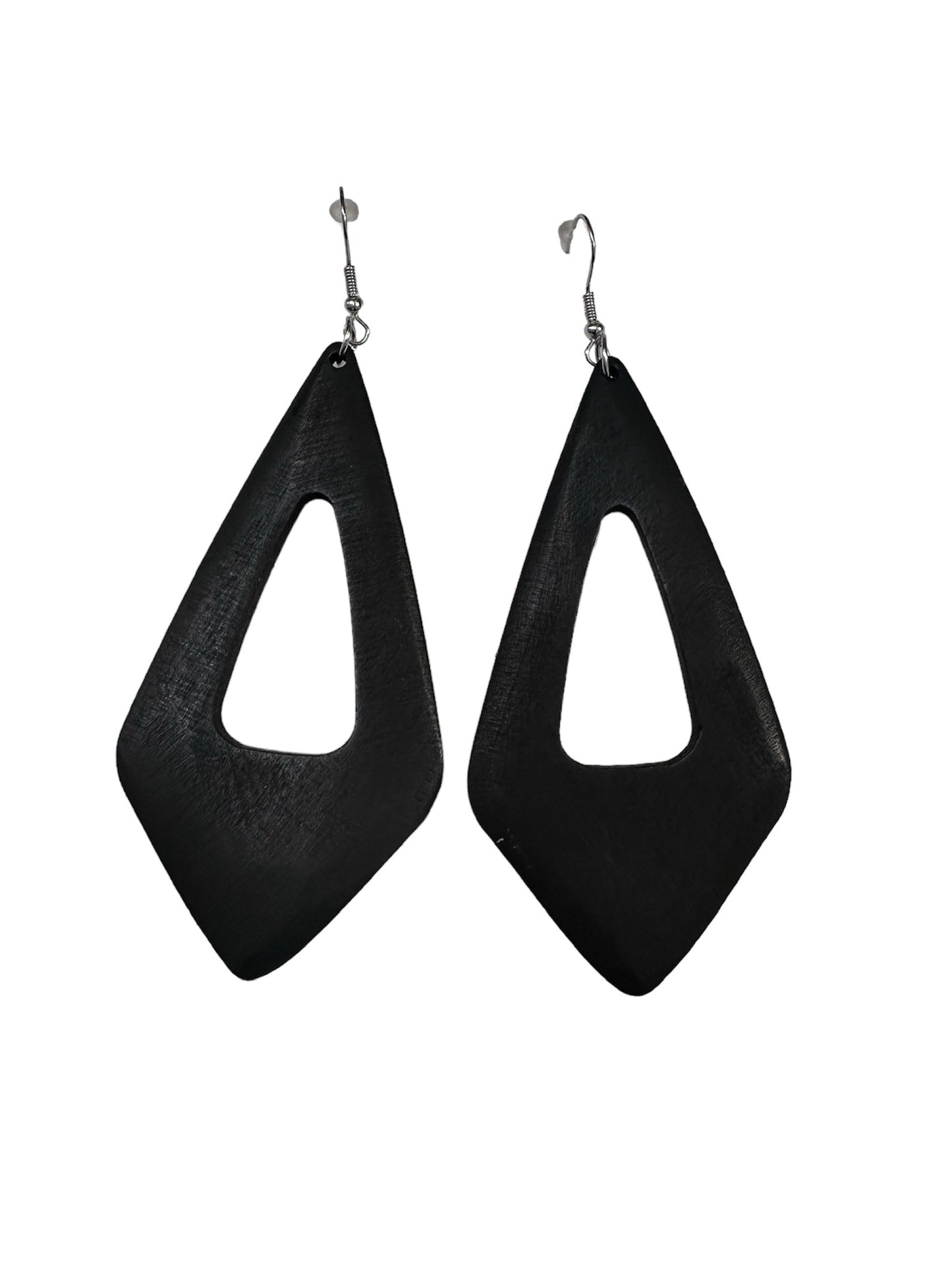 Black Wooden Earrings