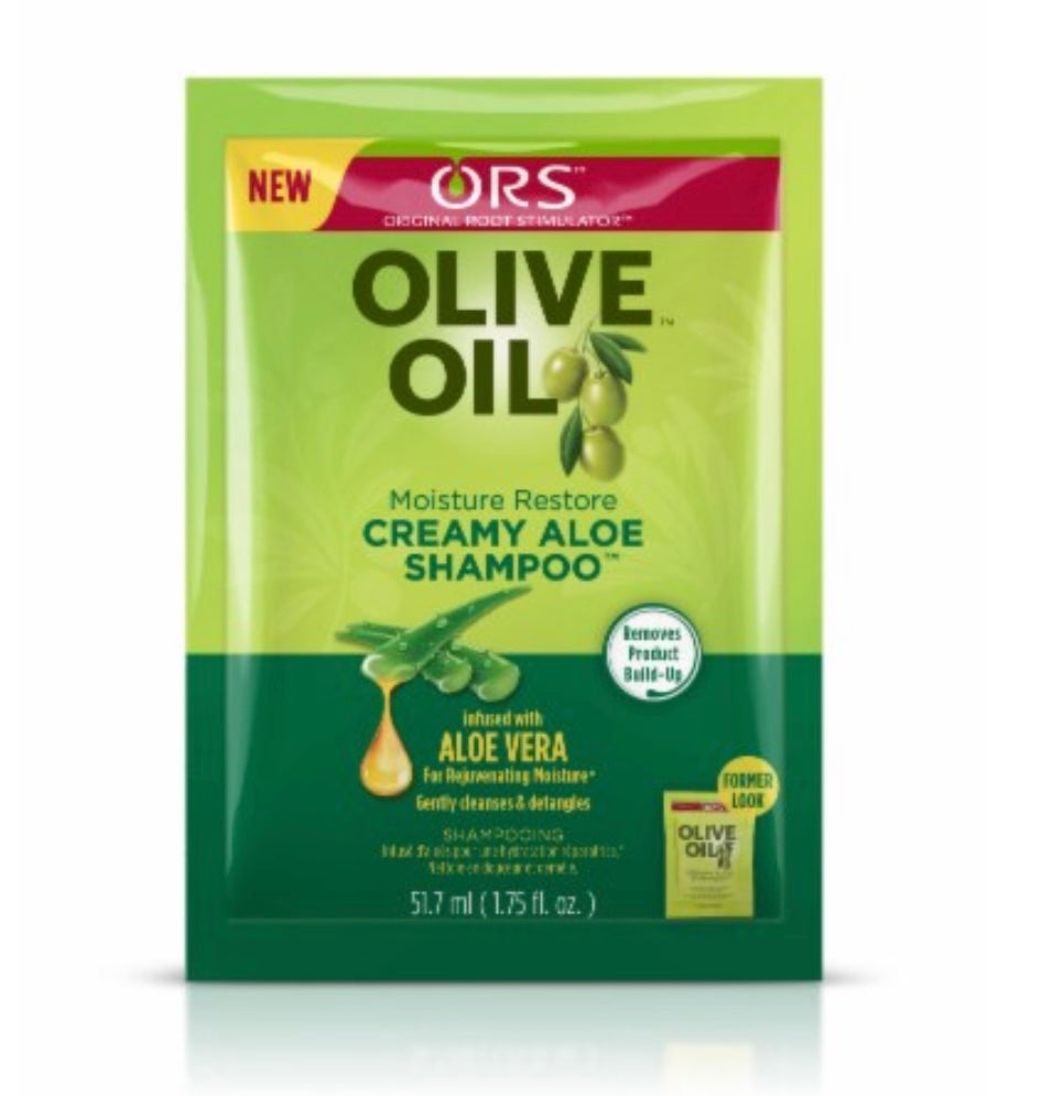 ORS OLIVE OIL Moisture Restore CREAMY ALOE SHAMPOO Bertoves Pracutt Build-Ugishined with ALOE VERA