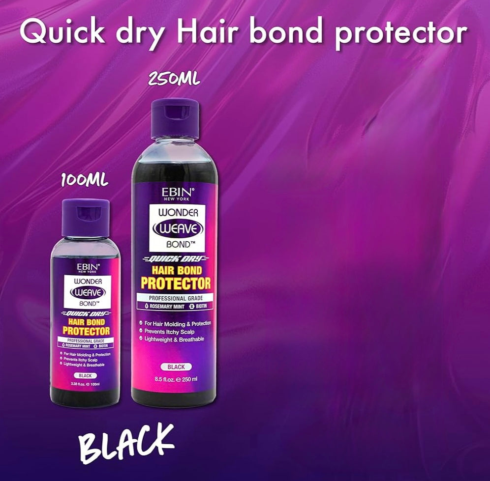 EBIN NEW YORK Wonder Weave Bond Hair Protector (black) 3.38 Fl Oz