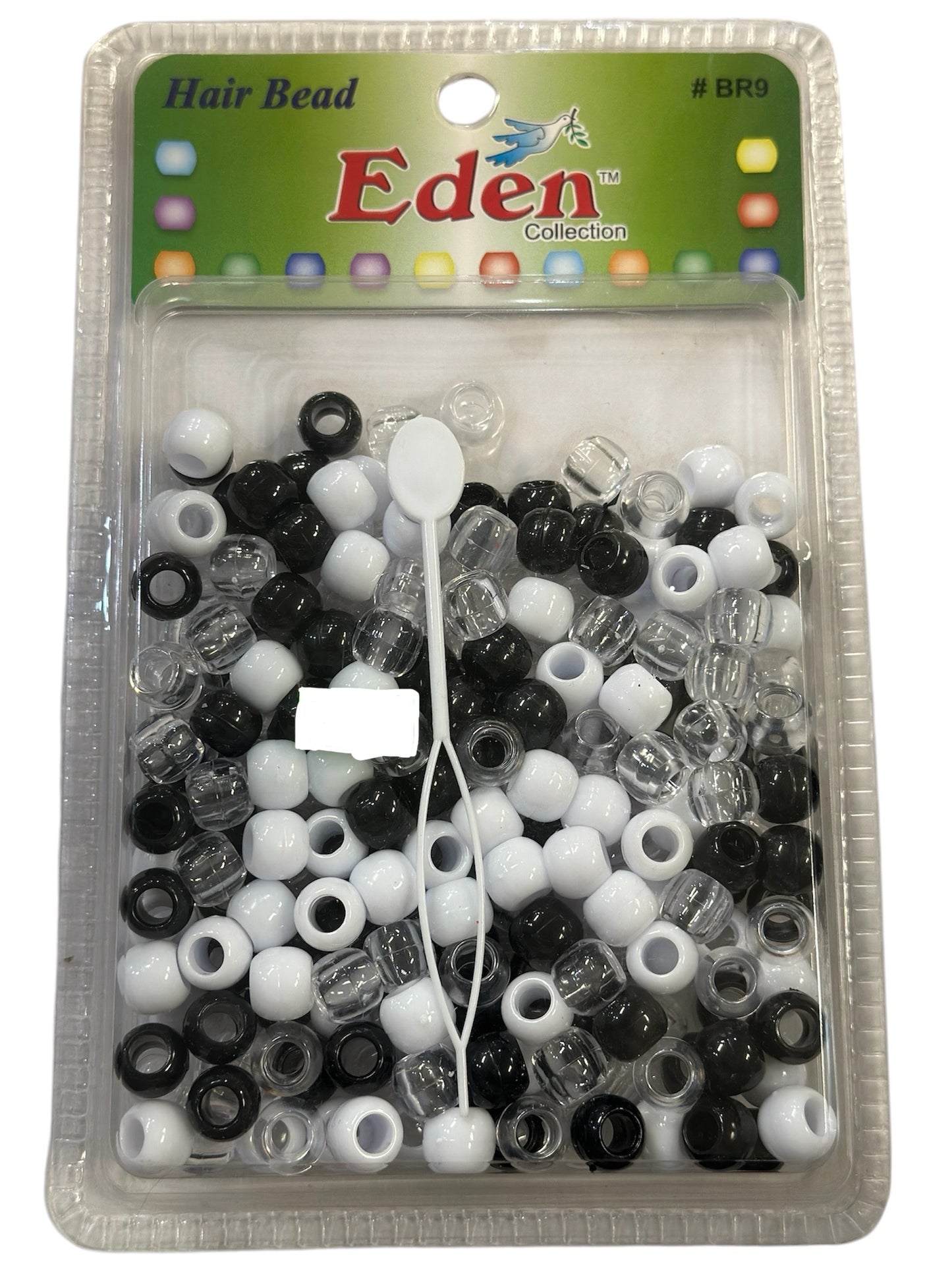EDEN BLACK AND WHITE KIDS HAIR BEADS