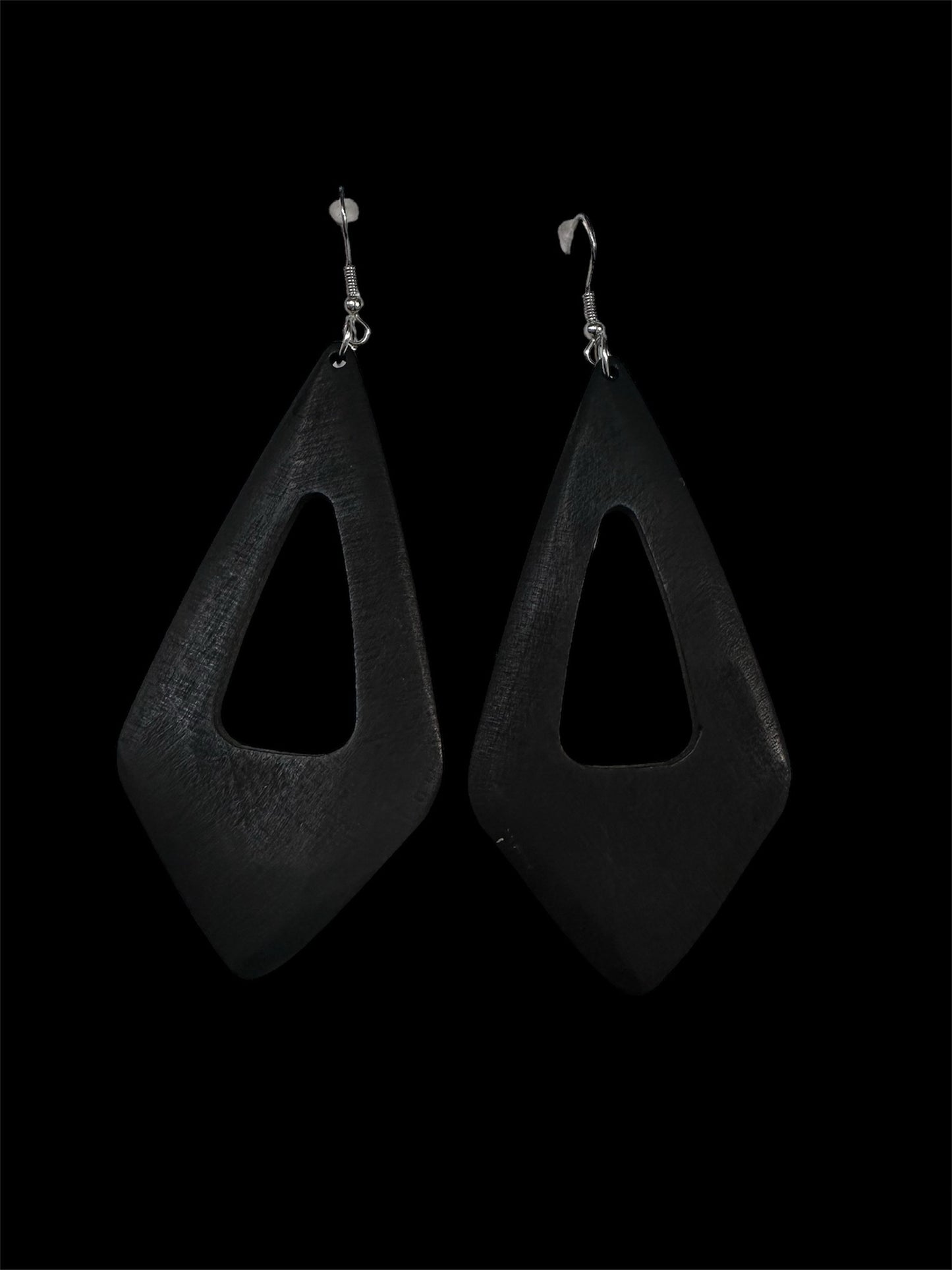Black Wooden Earrings