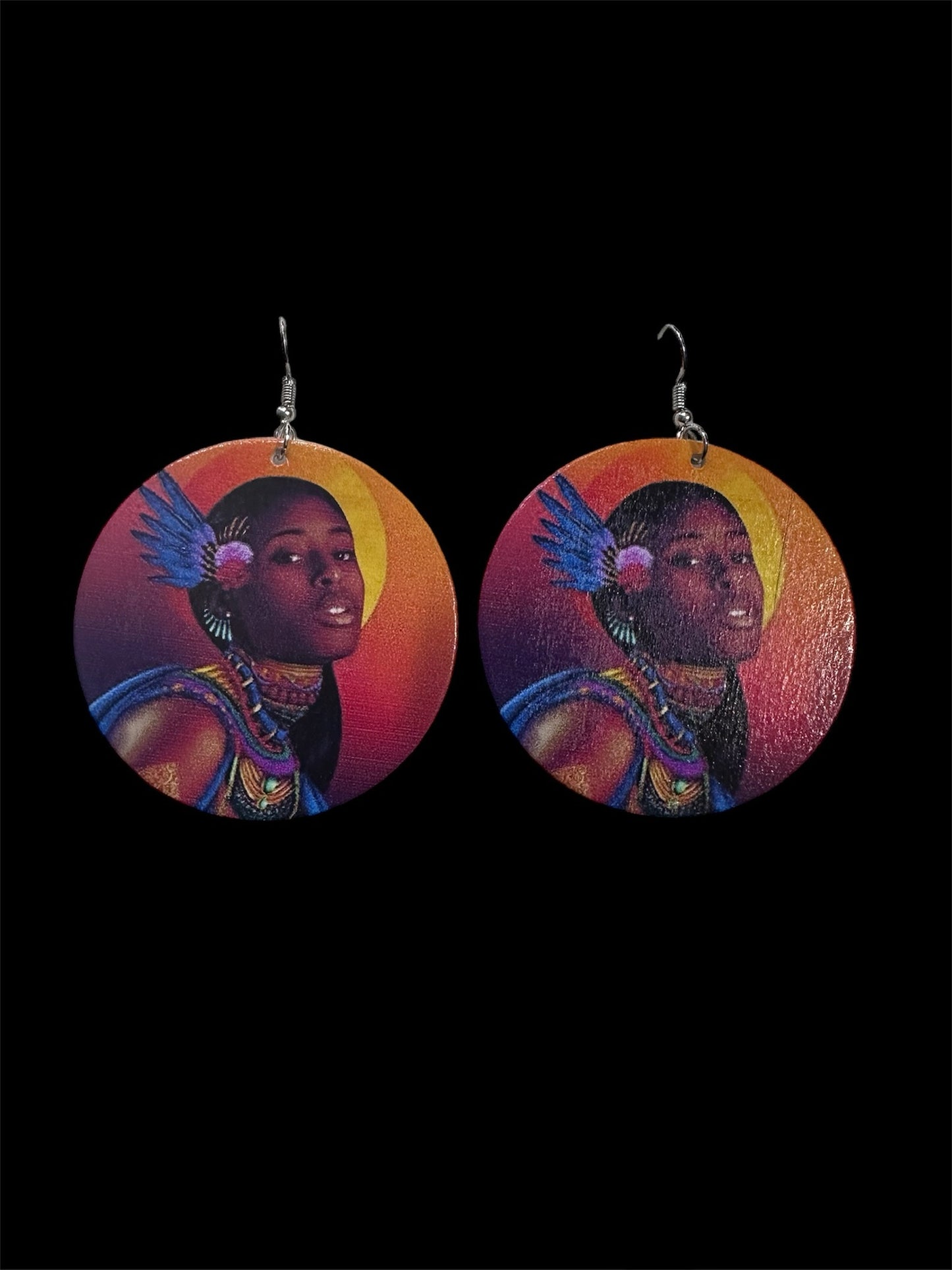 Colorful Wooden Earrings