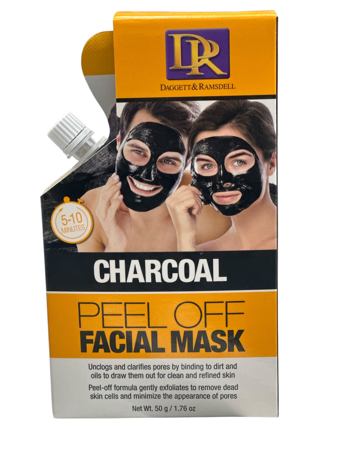 DR DAGGETT & RAMSDELL MINUTES, CHARCOAL PEEL OFF FACIAL MASK. 1.76 oz