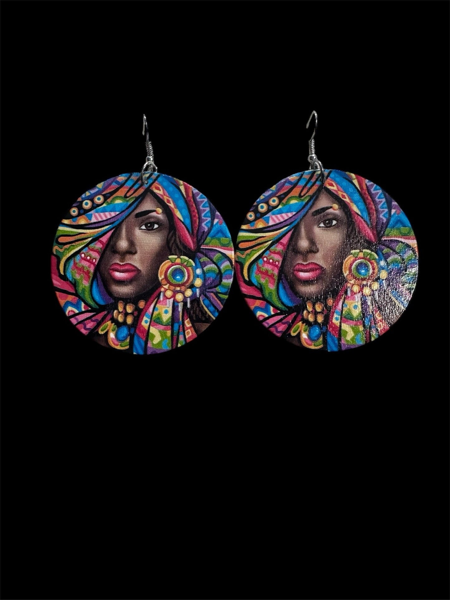 Colorful Wooden Earrings