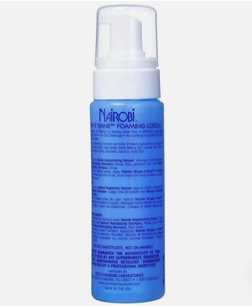 Nairobi Wrapp-It Shine Foaming Lotion, 8oz