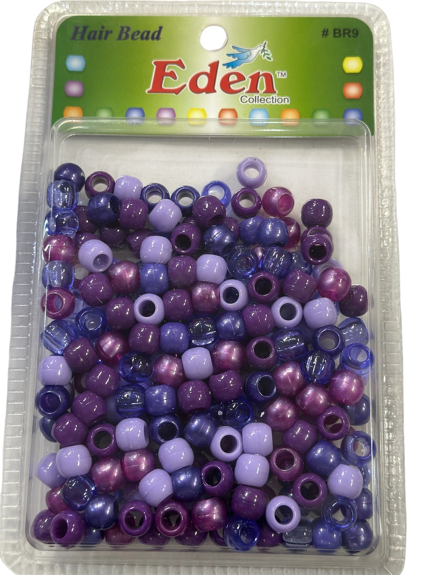 EDEN COLORFUL PURPLE HAIR BEADS