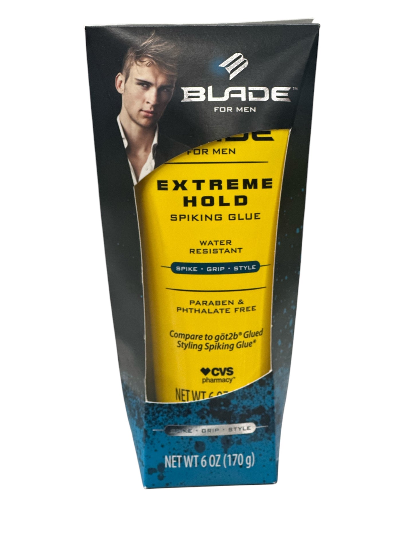 BLADE FOR MEN EXTREME HOLD SPIKING GLUE WATER RESISTANT. 6oz