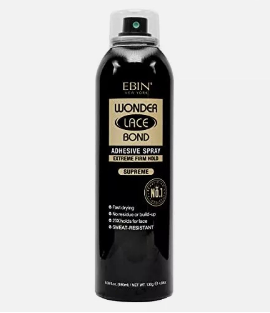 EBIN' NEN YORK WONDER LACE BOND ADHESIVE SPRAY EXTREME FIRM HOLD SUPREME 180ml