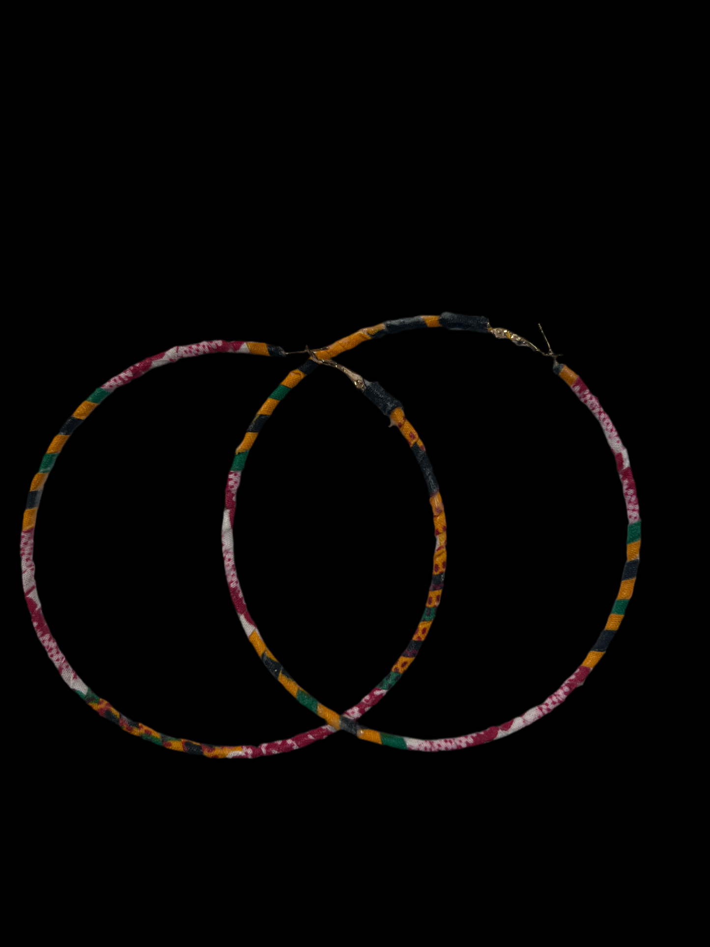 Ankara Hoop Earrings