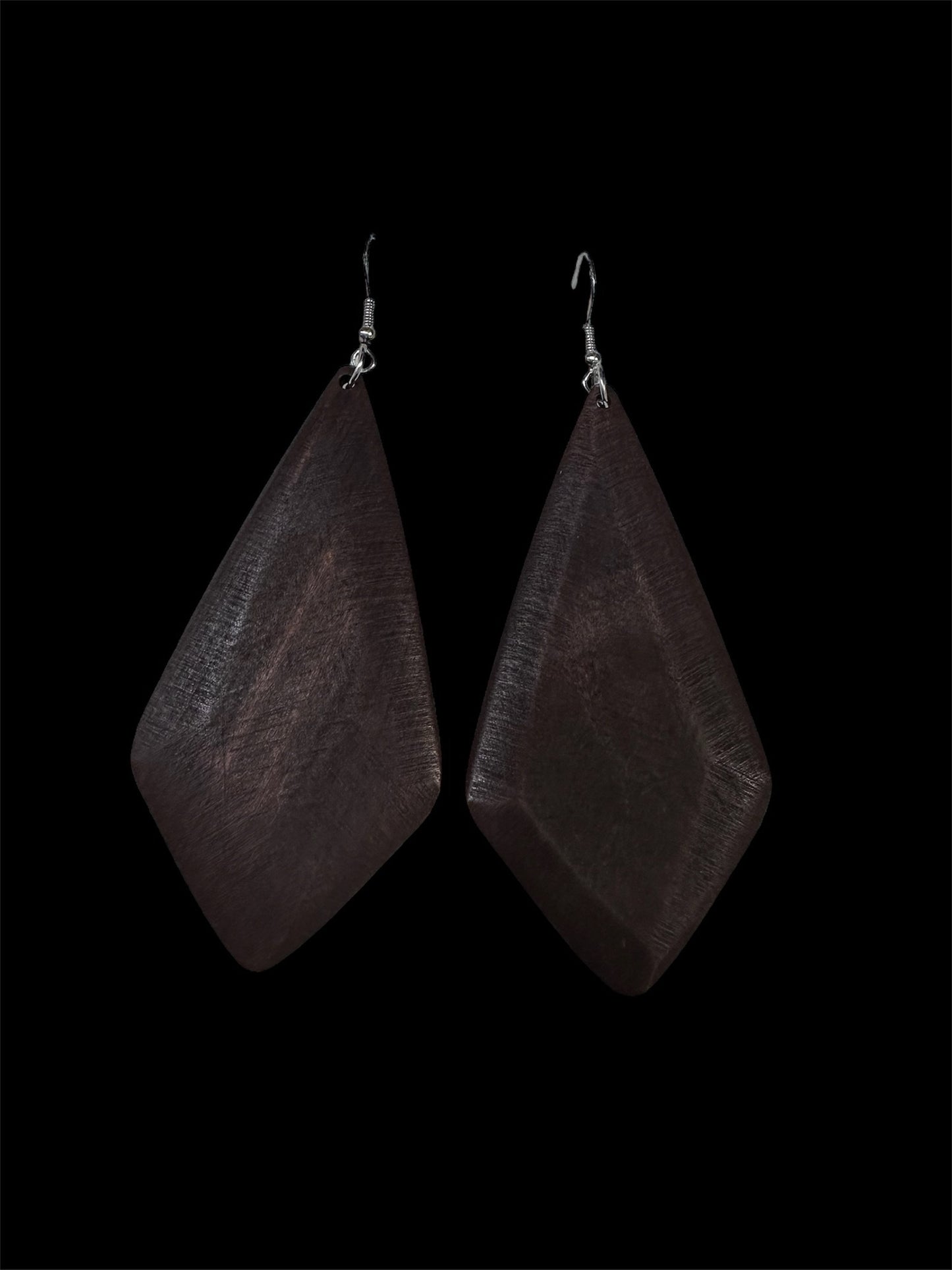 Brown Wood Earring
