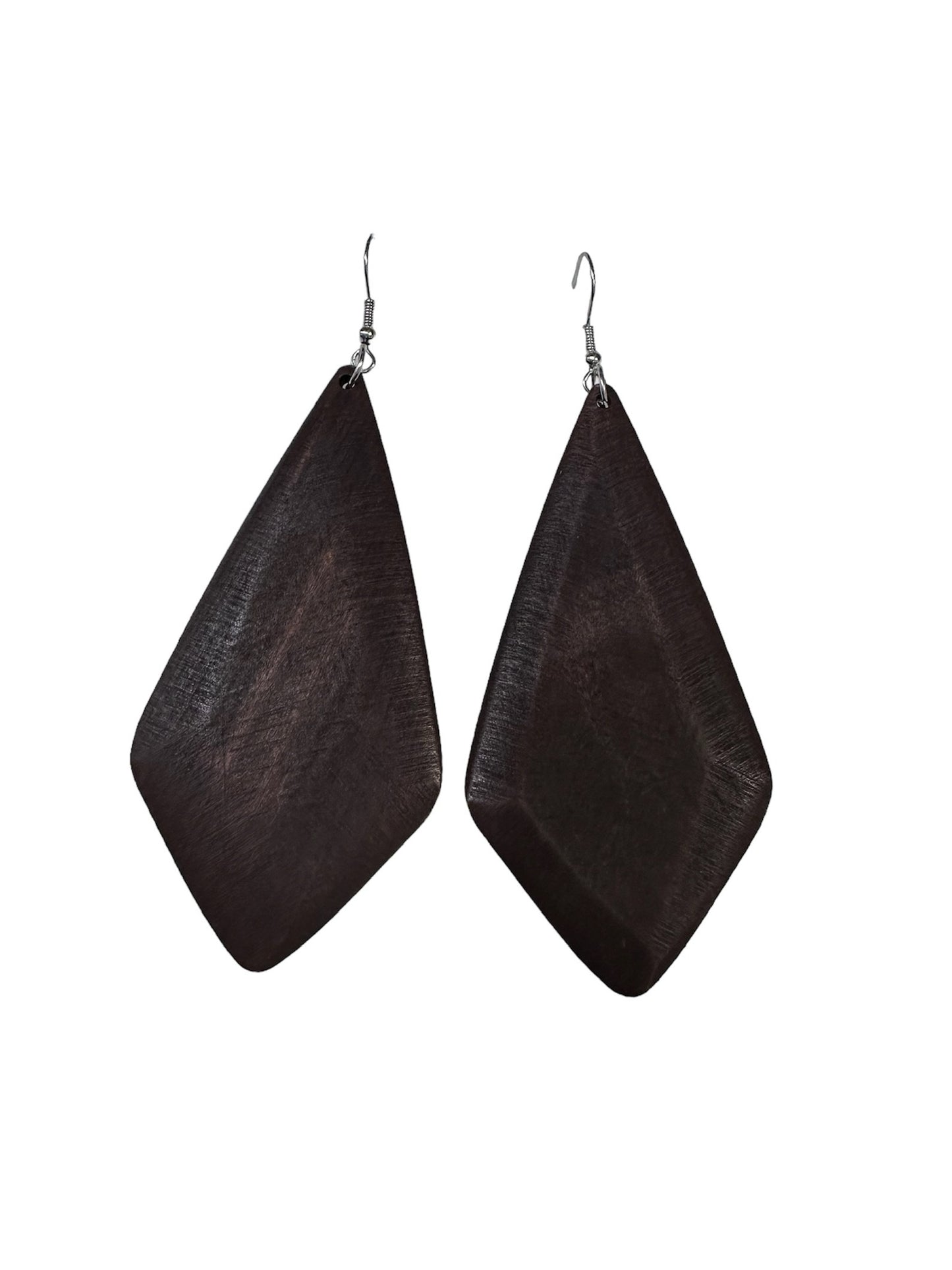 Brown Wood Earring