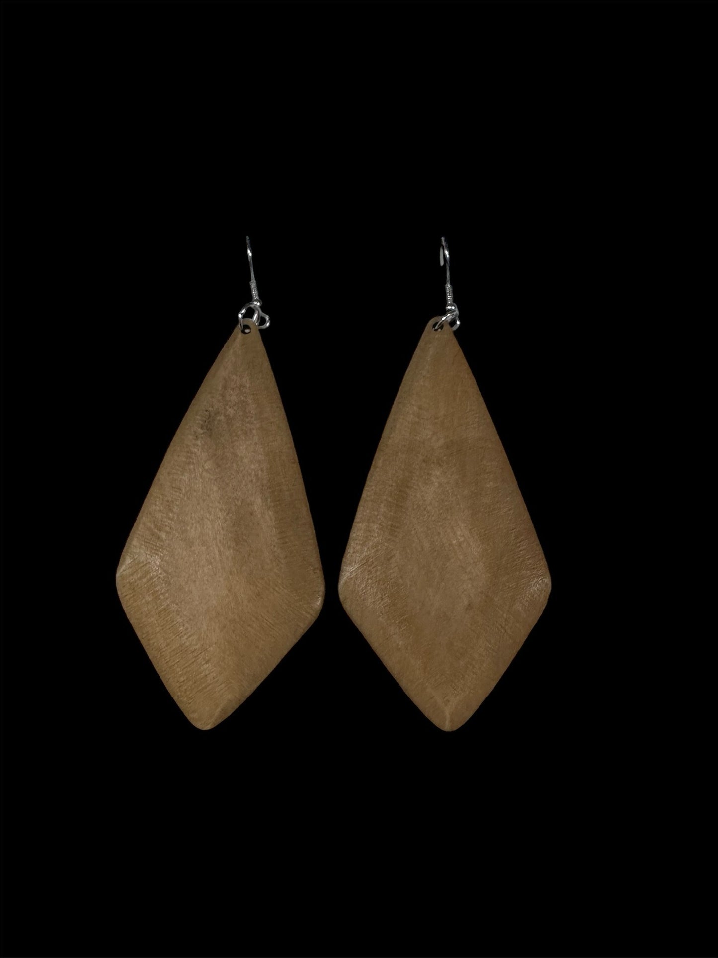 Tan Wooden Earrings