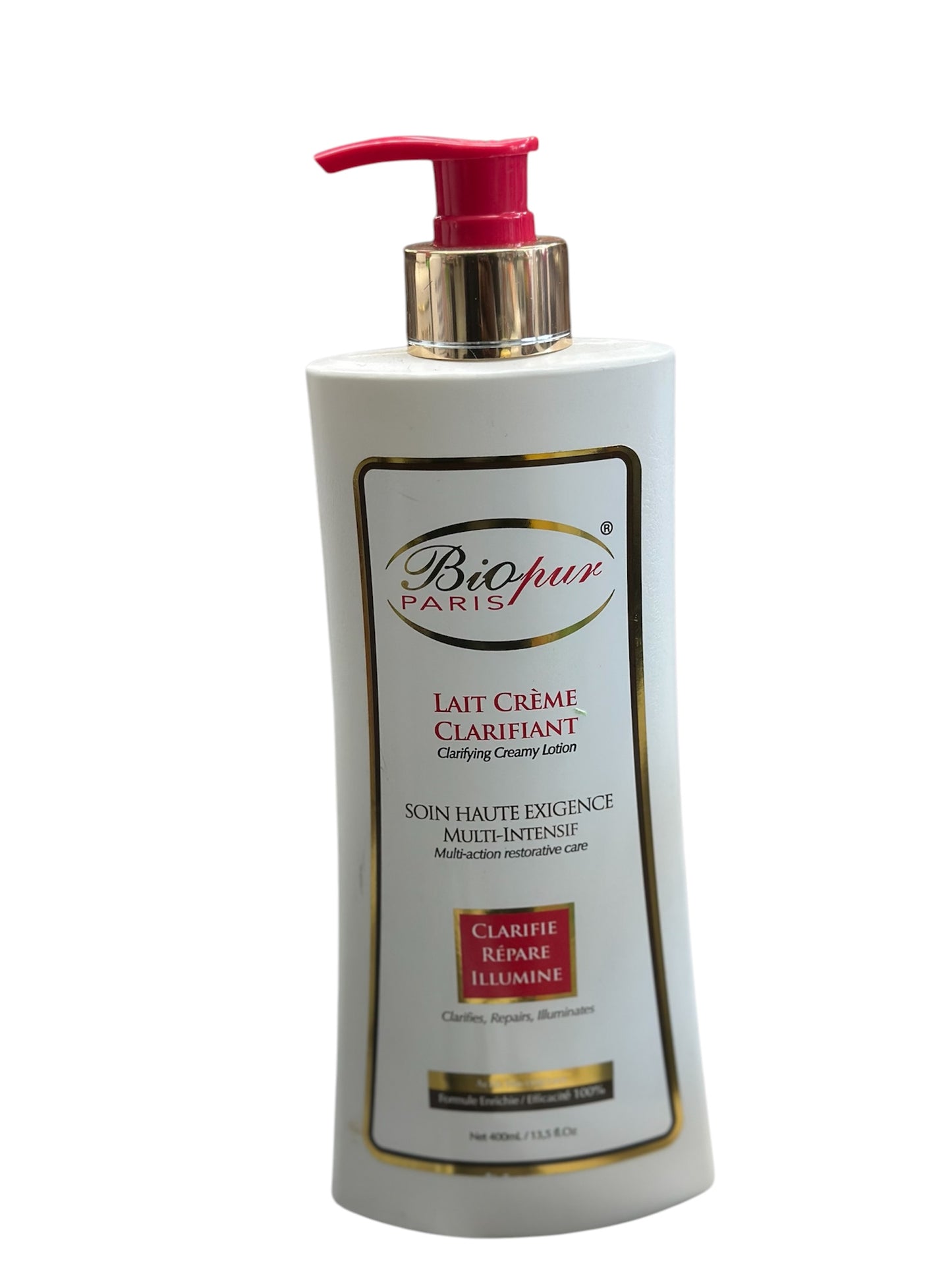 Віарих PARIS LAIT CRÈME CLARIFIANT Clarifying Creamy Lotion SOIN HAUTE EXIGENCE MULTI-INTENSIF Multi-action restorative care.