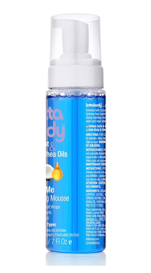 Lottabody Coconut & Shea Wrap Me Foaming Mousse, 7oz