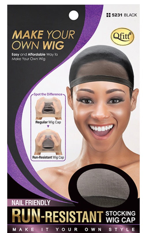 Qfitt Run-Resistant Stocking Cap Black
