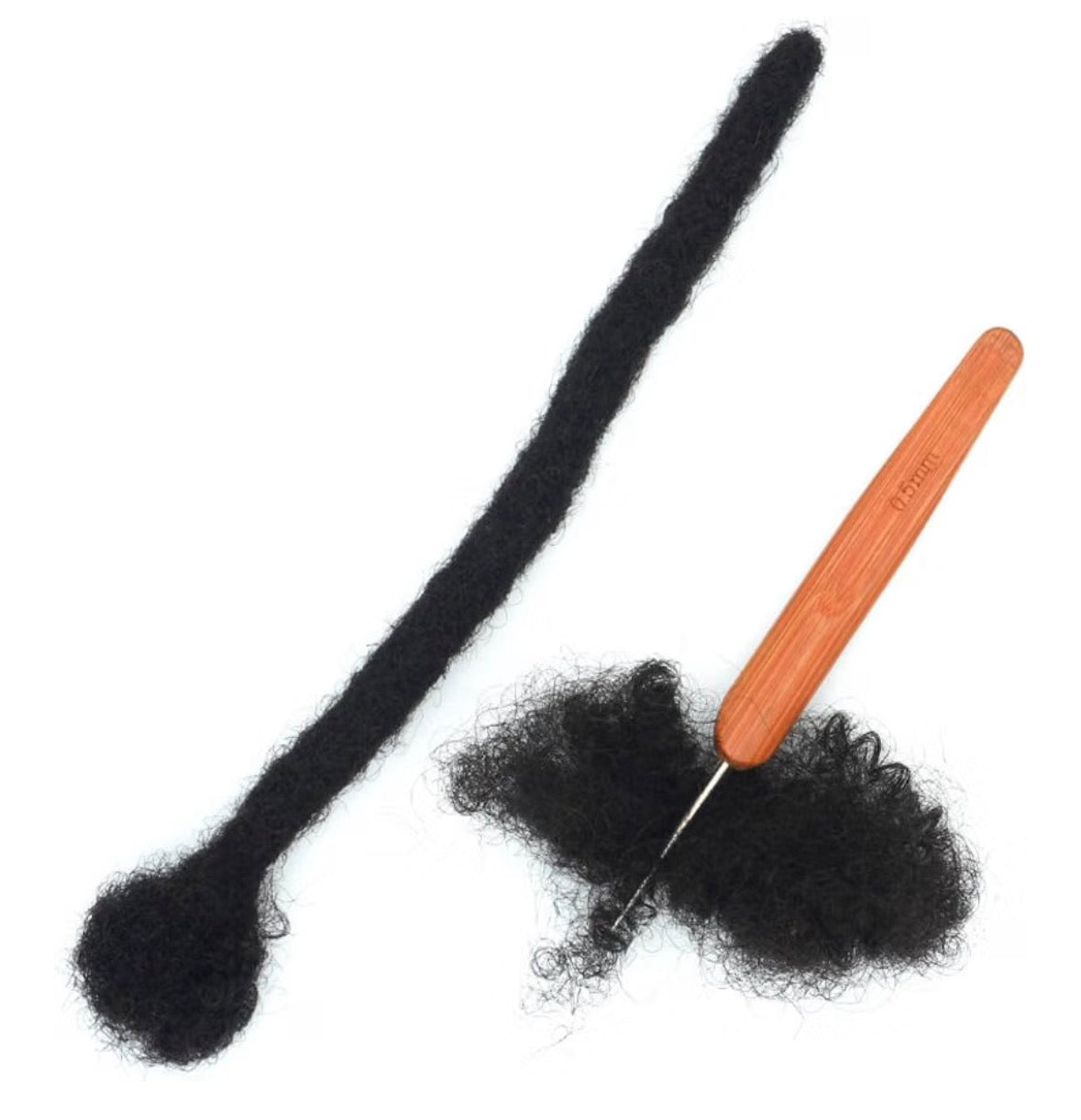 Bamboo Triple Dreadlocks Crochet Needle 0.75MM