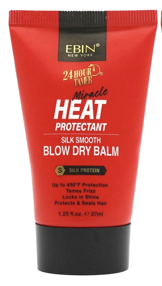 EBIN 24 Hour Tamer Heat Protectant Silk Smooth Blow Dry Balm 1.25 Fl Oz