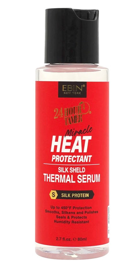 EBIN 24 Hour Tamer Heat Protectant Silk Shield Serum 2.7 Oz