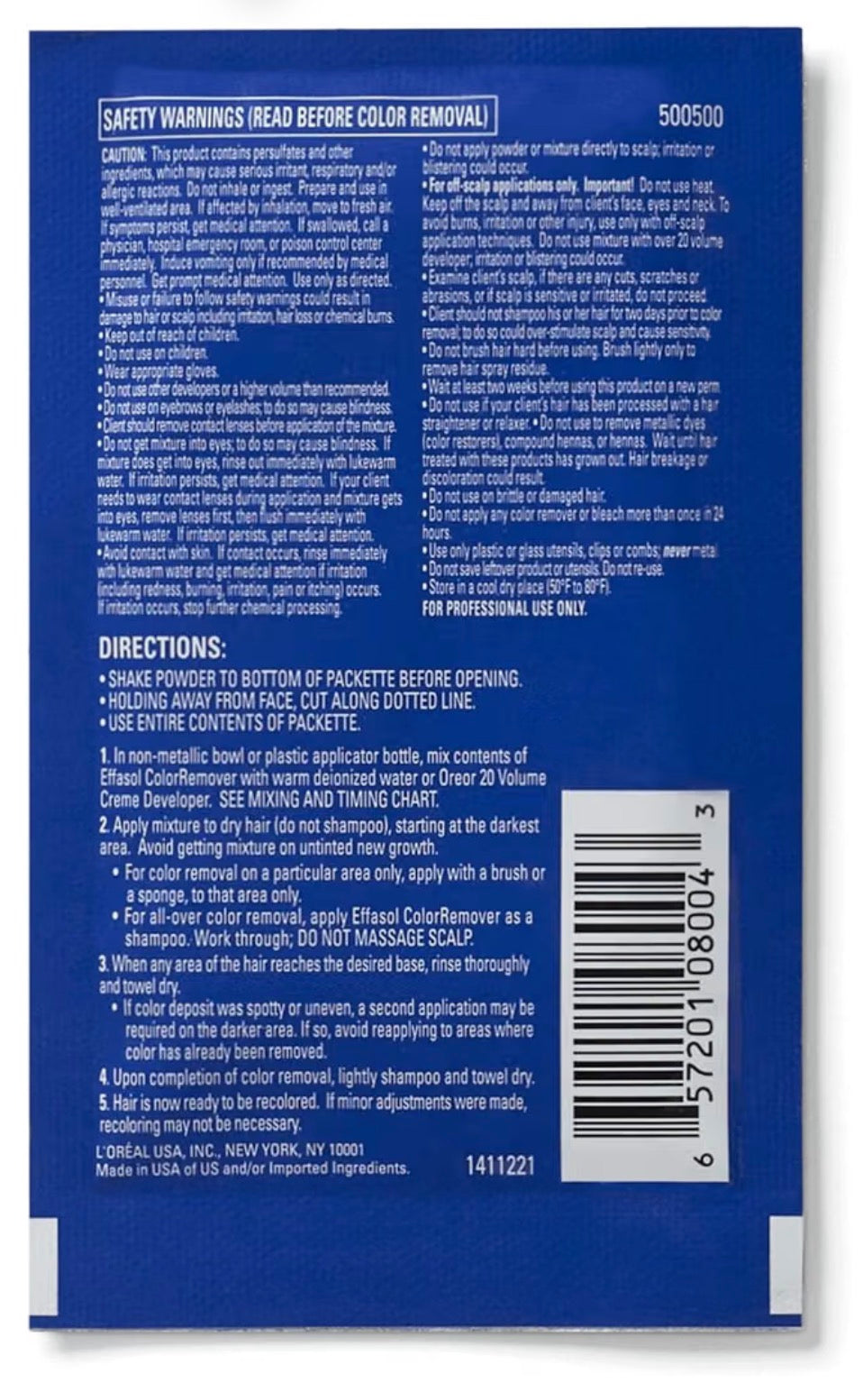 L'Oréal Technique Effasol Hair Color Remover
