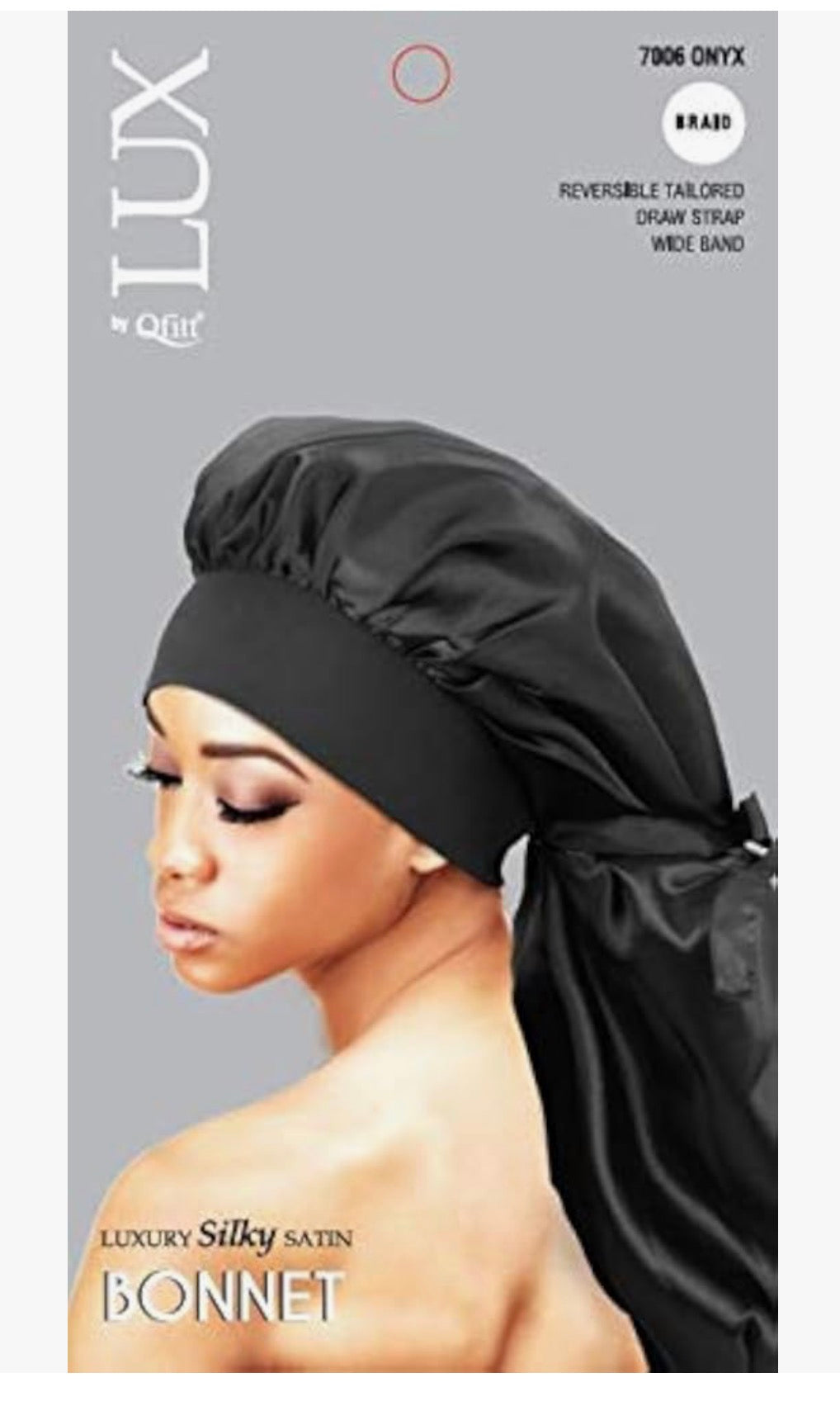 LUX By Qfitt Silky Satin Braid Bonnet Assorted Colors
