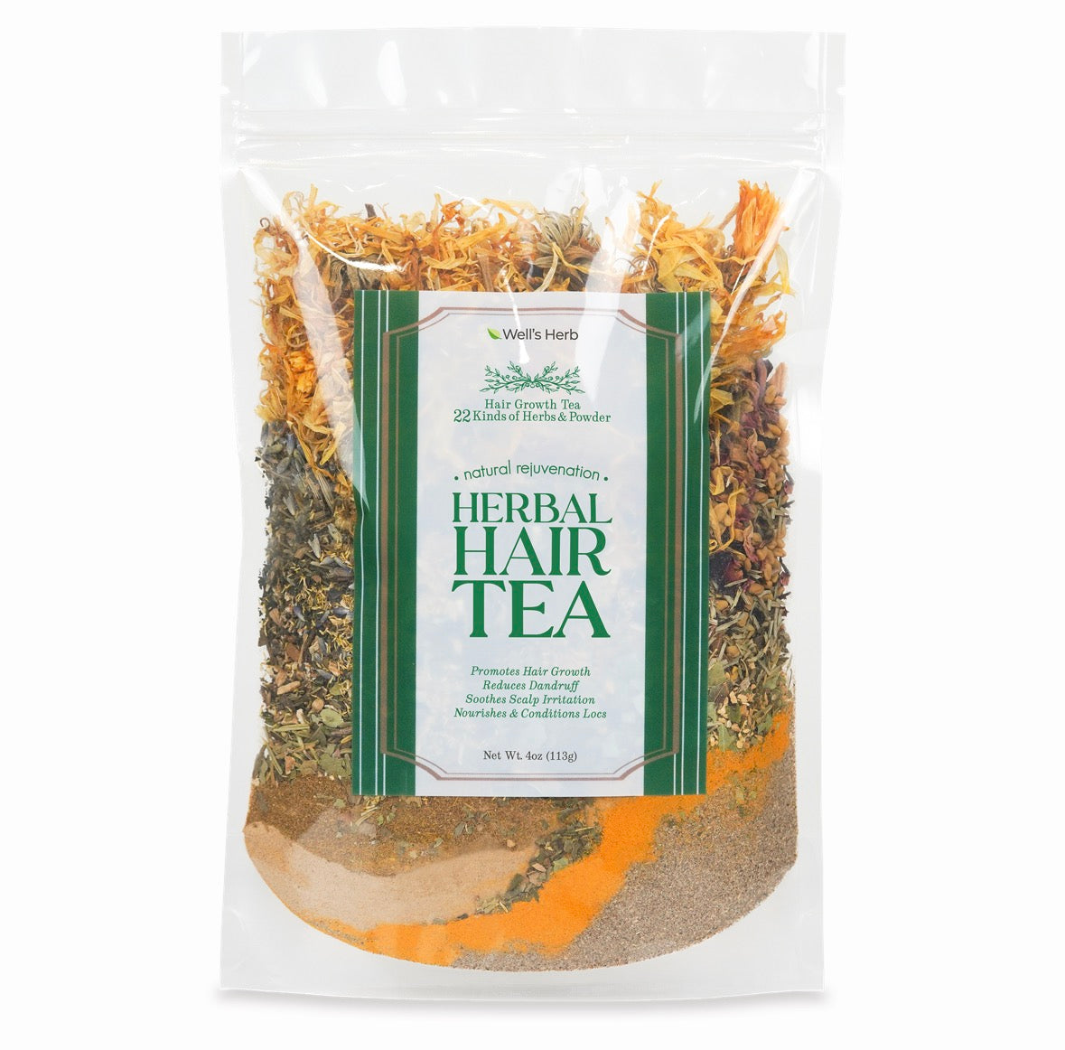 Herbal Hair Tea-22 Kinds of Herbs & Powder 4oz