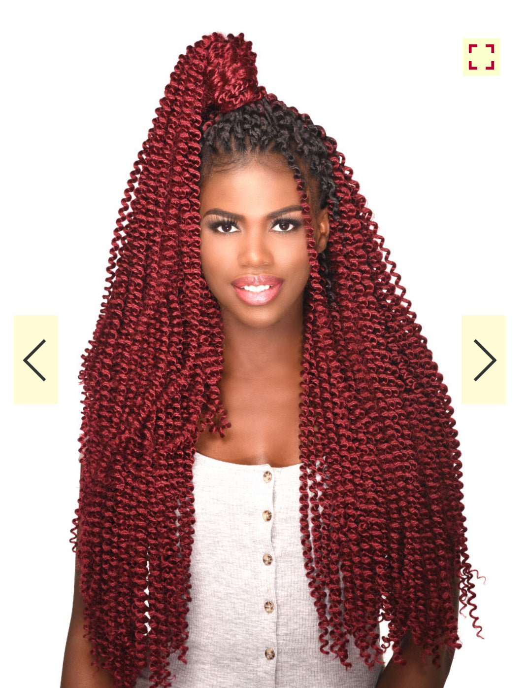 3X GHANA TWIST SPRINGY BOHEMIAN 24″ 1B-Burgundy