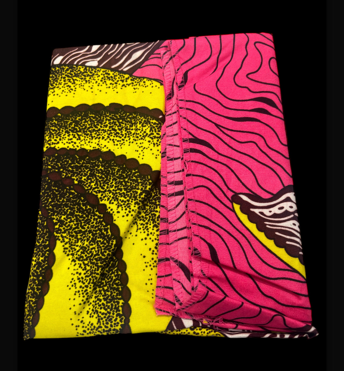 African Ankara Wax Multi Colored Fabric Print (Scarf)