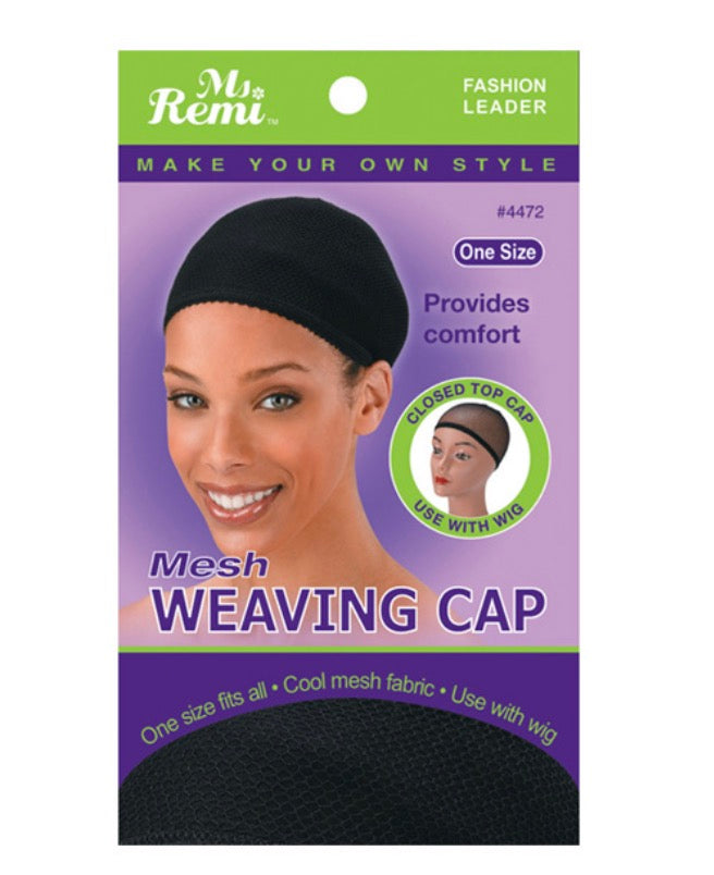 Ms. Remi Mesh Weaving Cap Net Black
