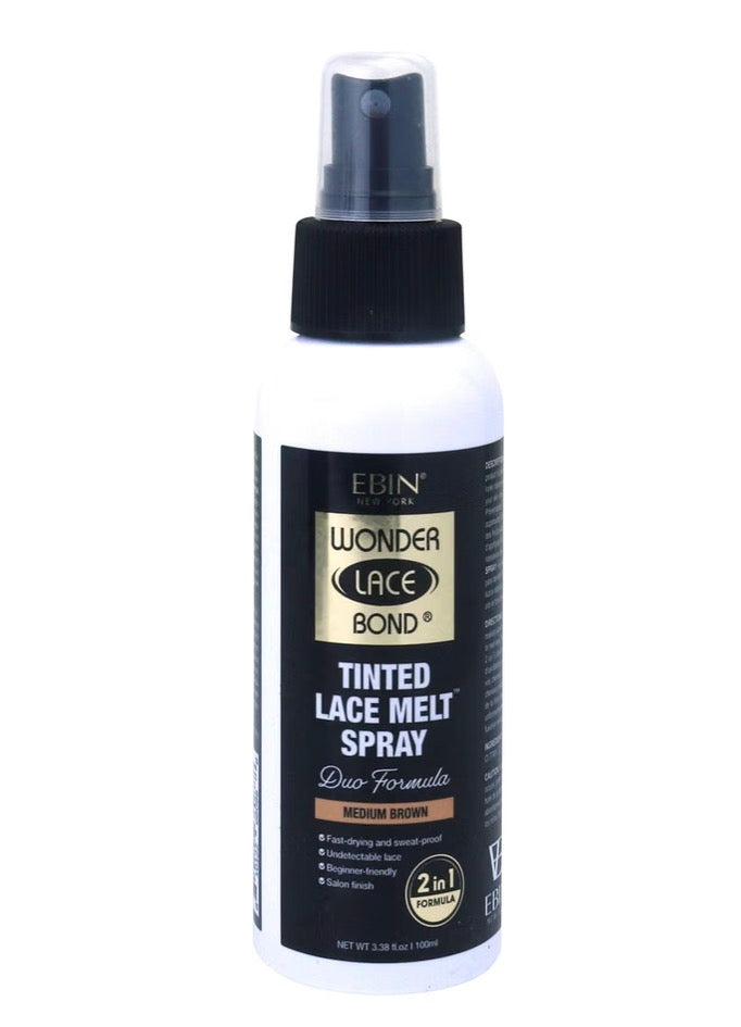 Ebin Wonder Lace Bond Tinted Lace Melt, Medium Brown, 3.38oz
