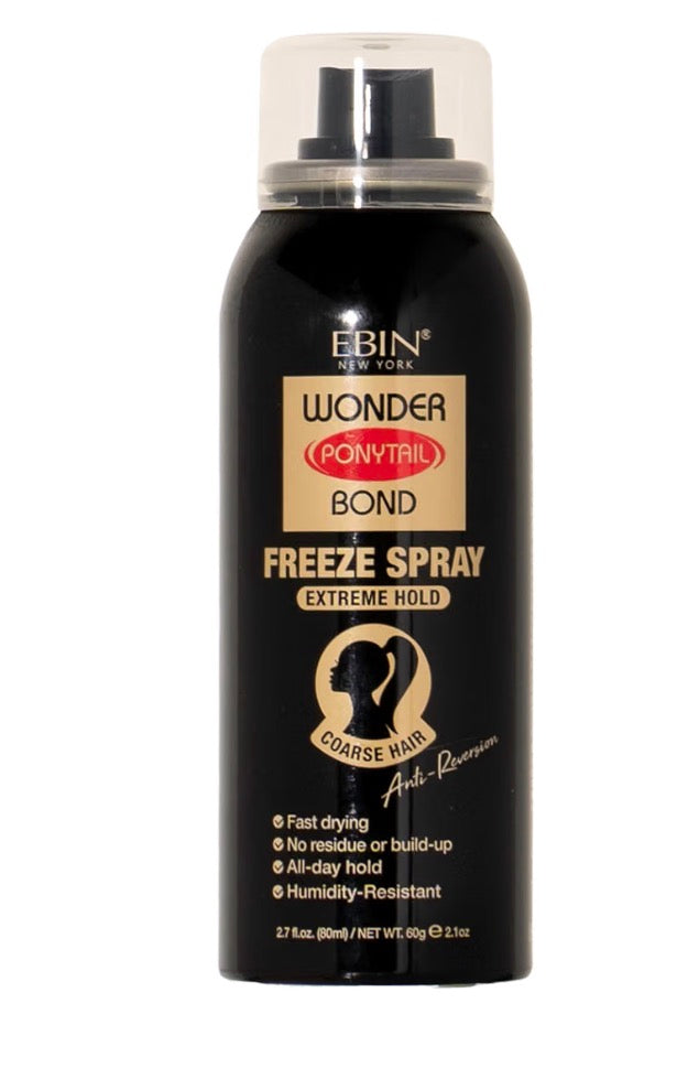 EBIN Wonder Ponytail Bond Freeze Spray Extreme Hold - Coarse Hair 2.7oz