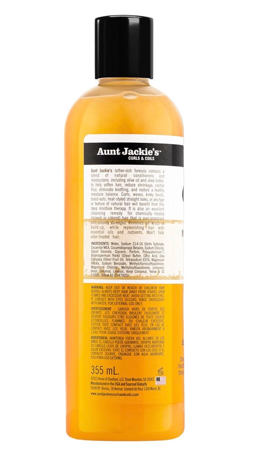 Aunt Jackie's Oh So Clean Moisturizing and Softening Shampoo, 12 oz
