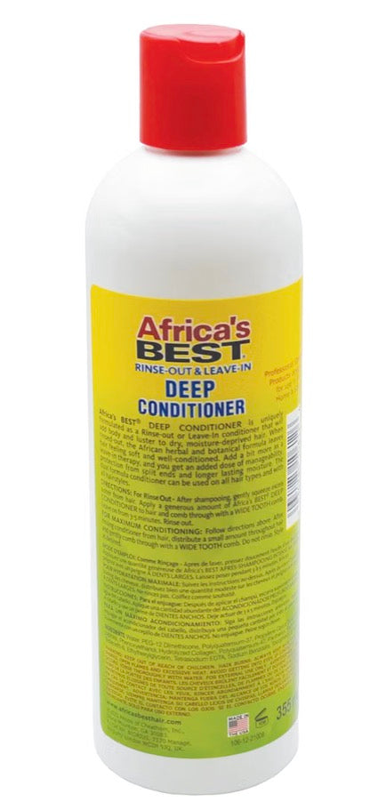 Africa's Best Rinse Out and Leave in Deep Conditioner, 12oz
