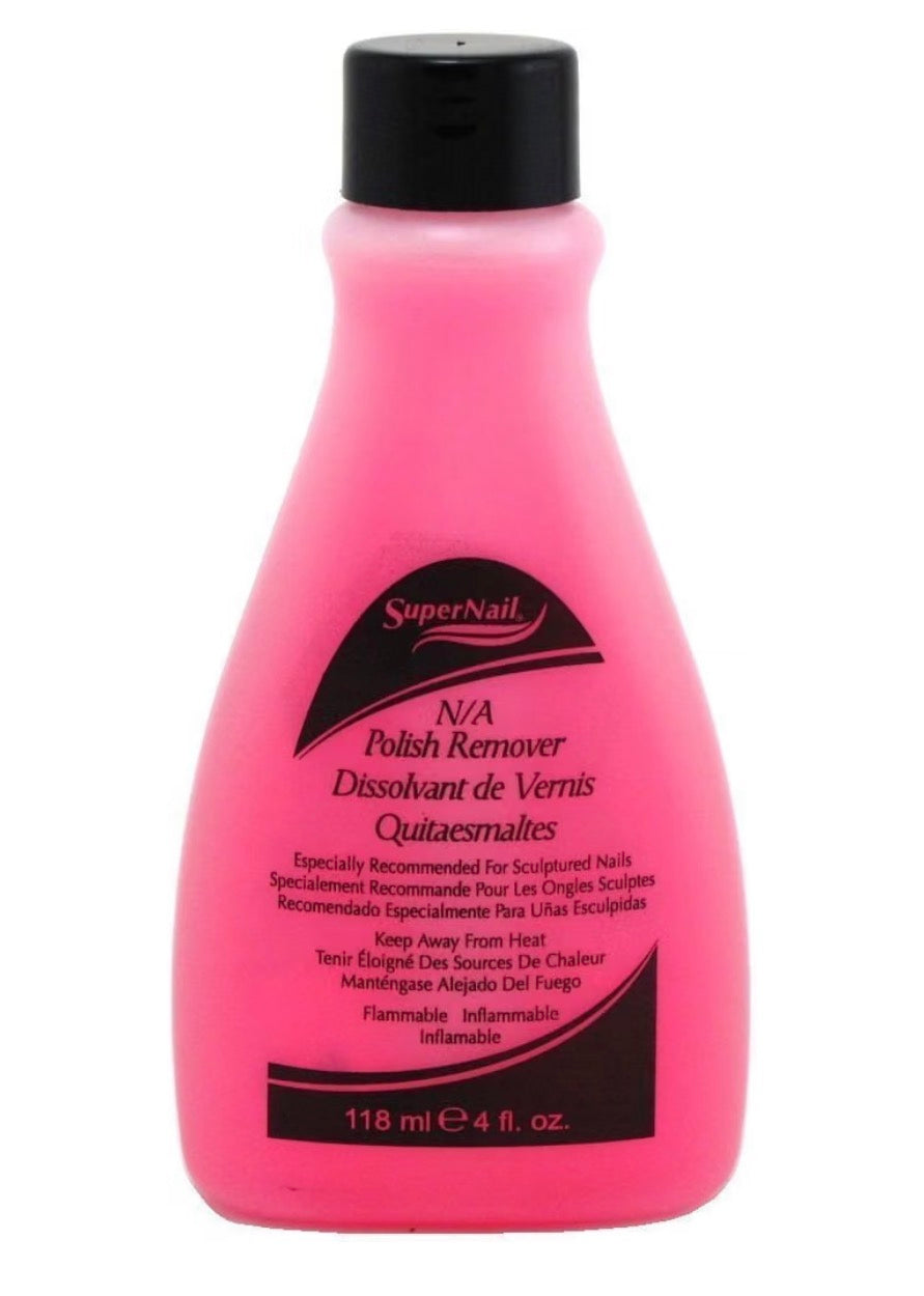 SuperNail Non-Abrasive Nails Polish Remover Pink, 4oz