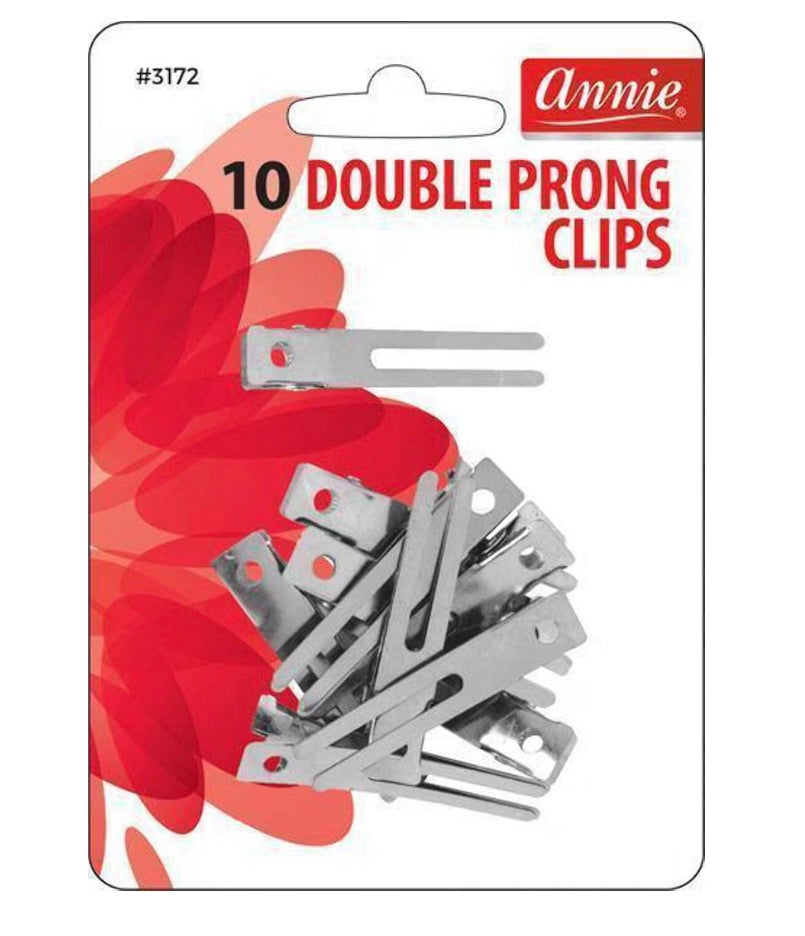 Annie Double Prong Clips 10pcs