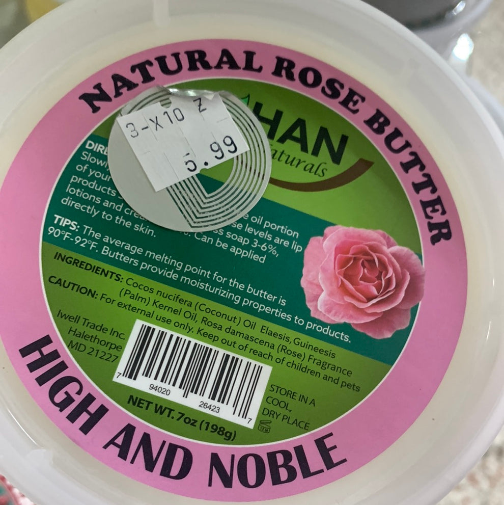 Han naturals natural rose butter high and noble - 7 oz