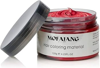 MOFAJANG Unisex Hair Wax Color Dye Styling Cream Mud (Red)