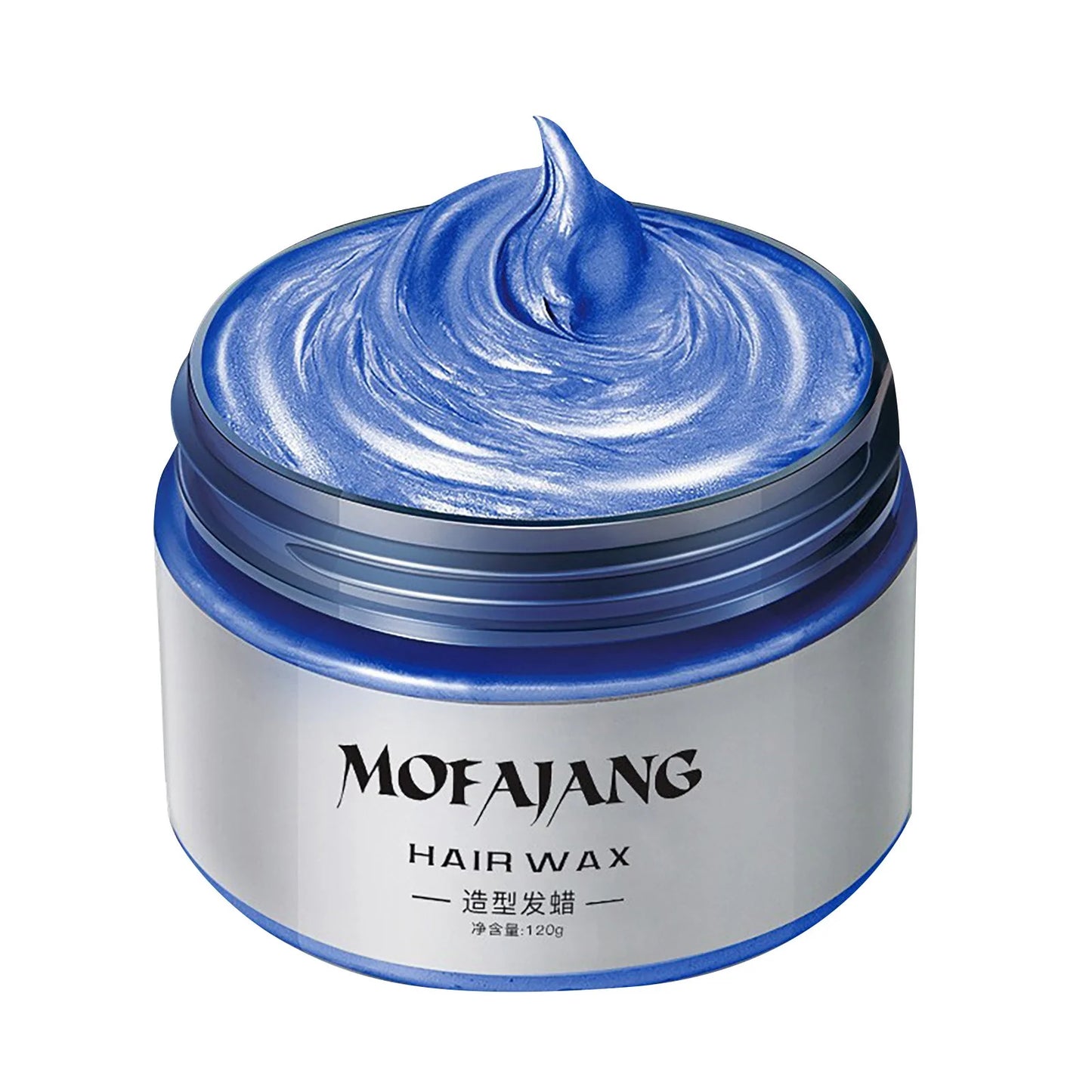 MOFAJANG Unisex Hair Wax Color Dye Styling Cream Mud (Blue)