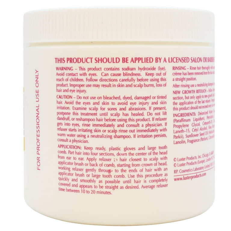 PCJ Salon Formula Creme Relaxer Pressing Comb in the Jar