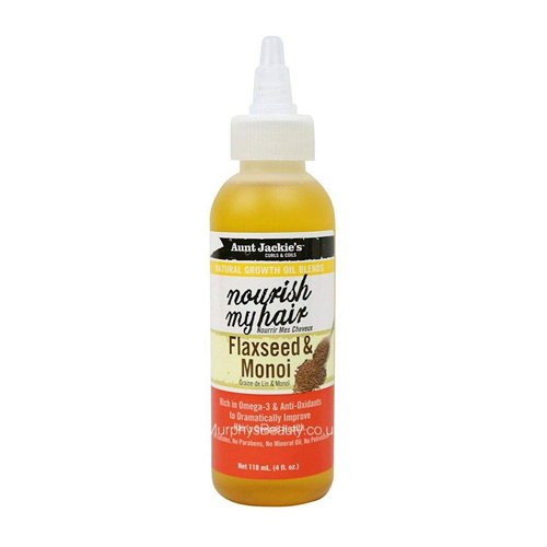 Aunt Jackie's Nourish My Hair Flaxseed & Monoi Oil 4oz