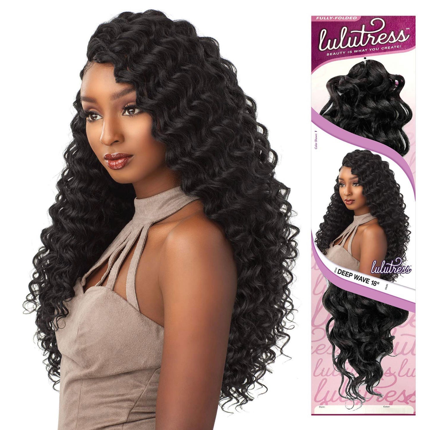 Sensationnel Synthetic Hair Crochet Braids Lulutress Deep Wave 18"