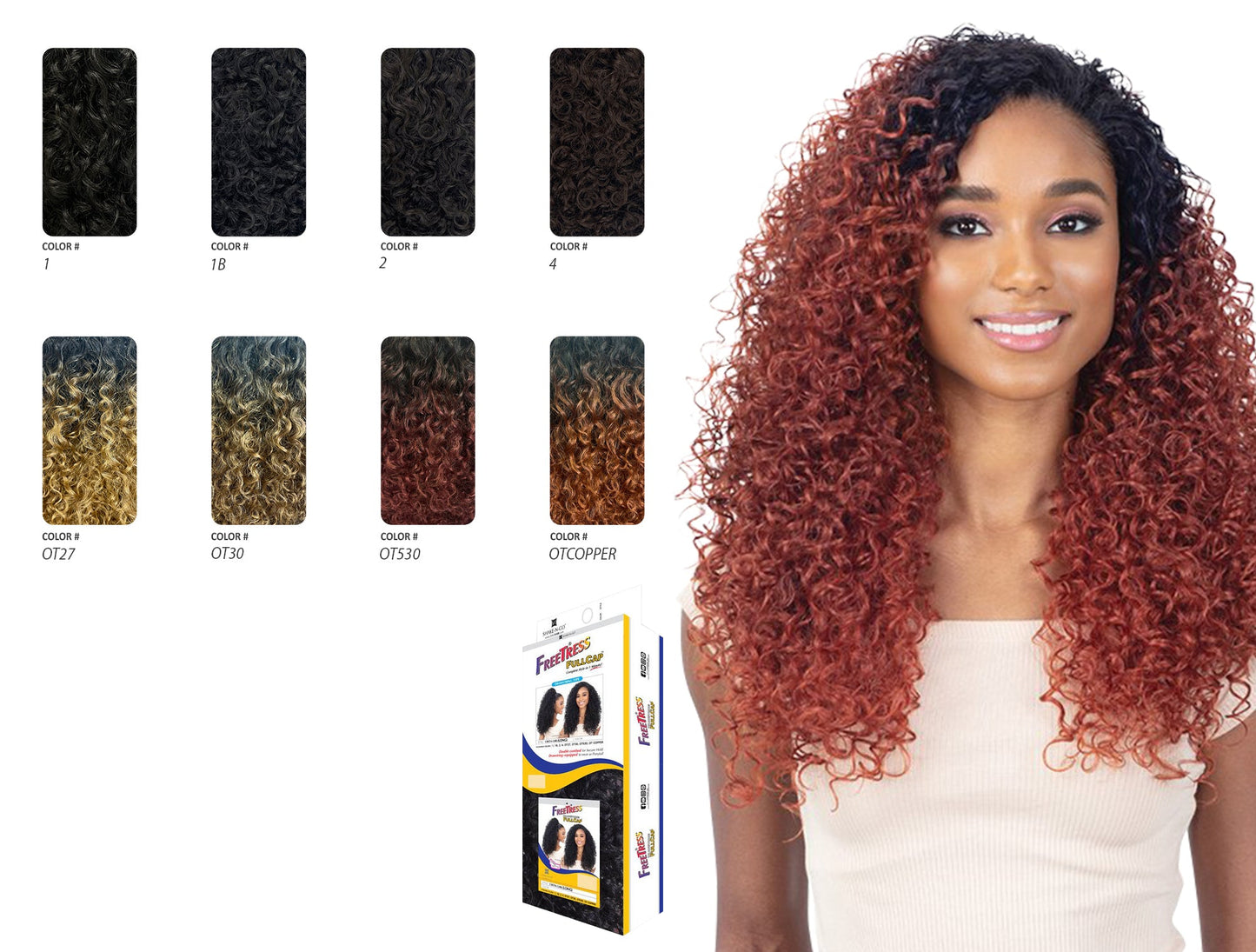 FreeTress FullCap Drawstring Half Wig – Creta Girl Long