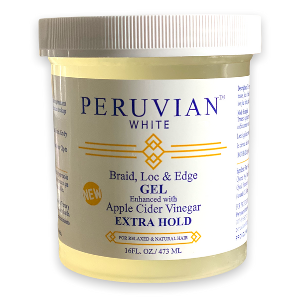 Peruvian White Braid Loc & Edge Gel Extra Hold