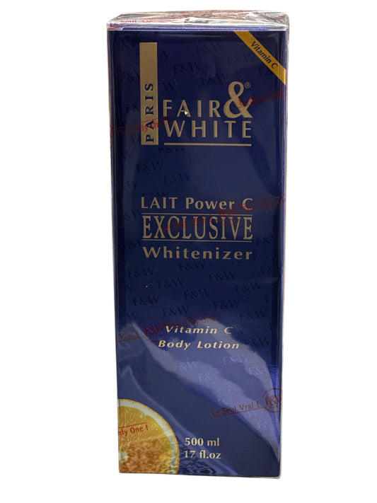 FAIR&WHITE LAIT Power C EXCLUSIVE Whitenizer. Vitamin C Body Lotion . 17 fl.oz