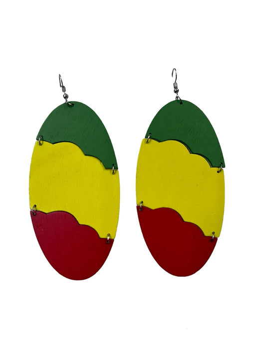 Green, Yellow & Red Wooden