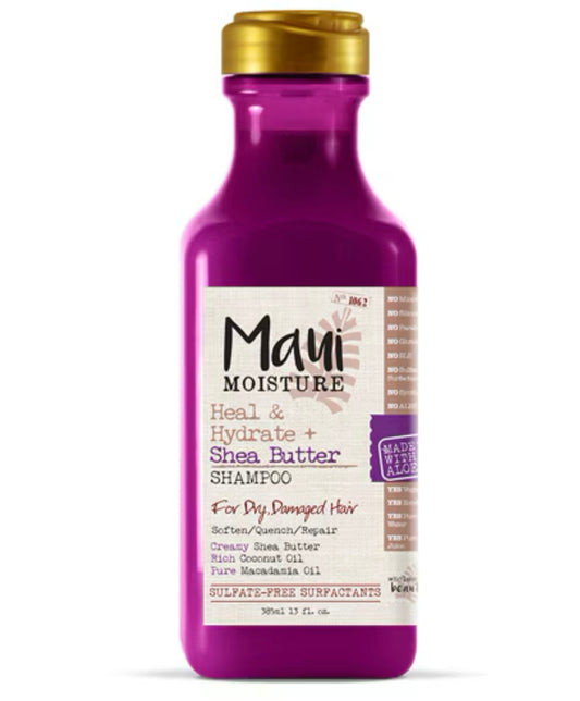 Mavi
MOISTURE
Heal &
Hydrate +
Shea Butter
SHAMPOO
For Dry, Damaged Hair 13fl