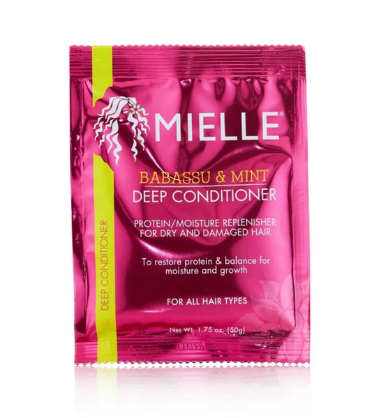 MIELLE BABASSU & MINT DEEP CONDITIONER PROTEIN/MOISTURE REPLENISHER FOR DRY AND DAMAGED HAIR
To restore protein & balance for moisture and growth
FOR ALL HAIR TYPES