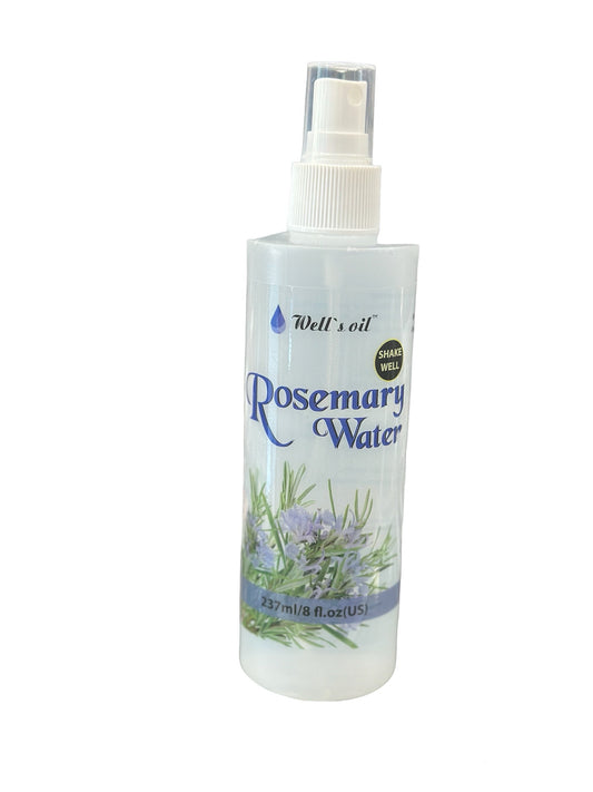 Well's oil RoseMary Water 8fl.oz